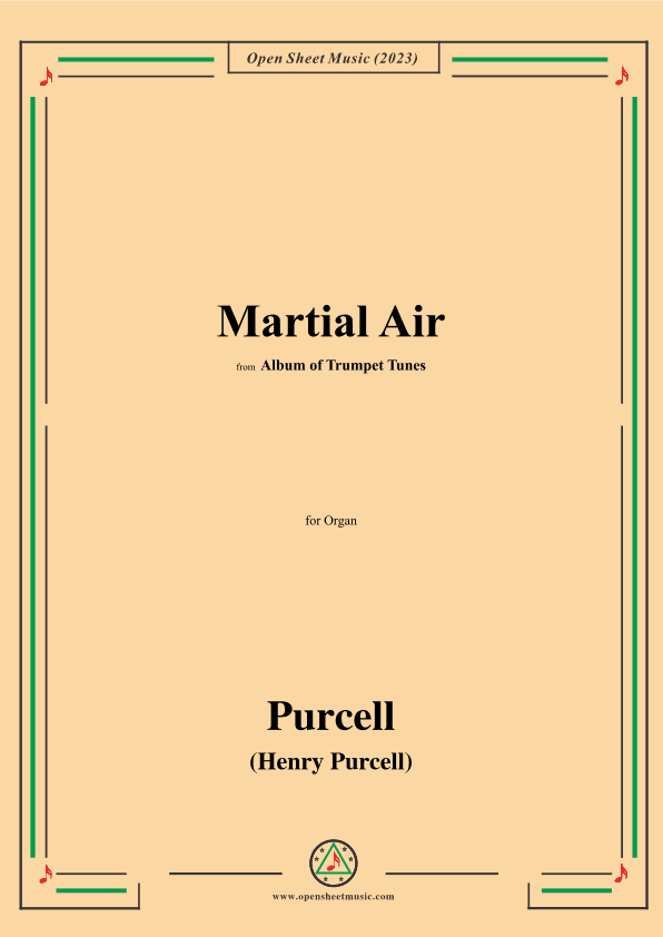 Purcell-Martial Air,from 'Album of Trumpet Tunes',for Organ (arr. OSM Press)