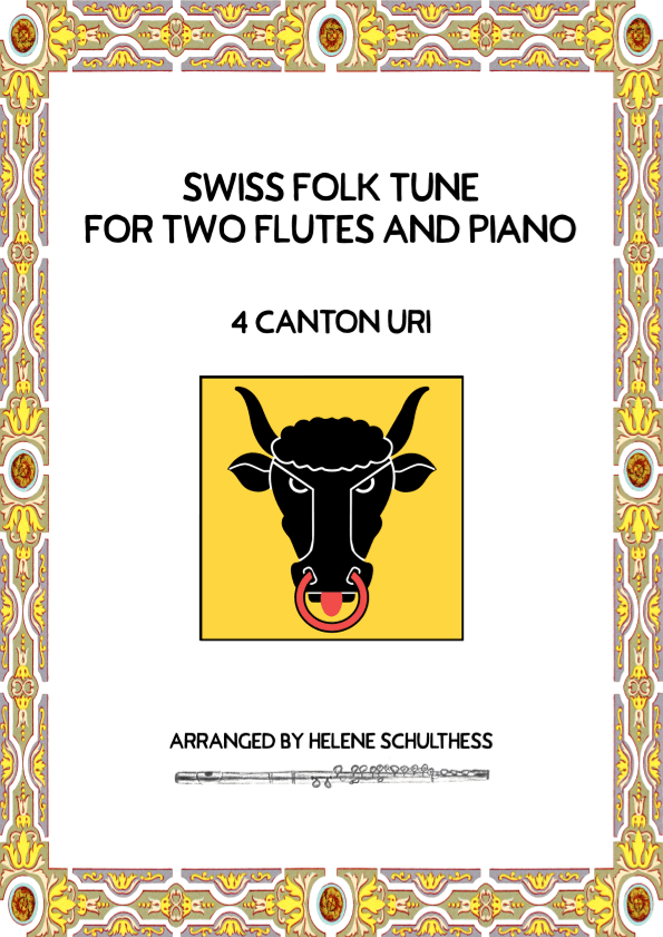 Swiss Folk Dance for two flutes and piano – 4 Canton Uri – Mazurka (arr. Helene Schulthess)