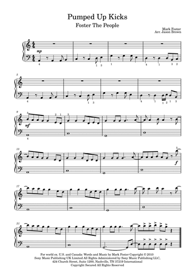 Pumped Up Kicks (arr. Jason Brown)