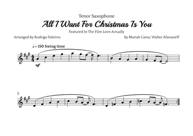 All I Want For Christmas Is You (arr. Rodrigo Faleiros)