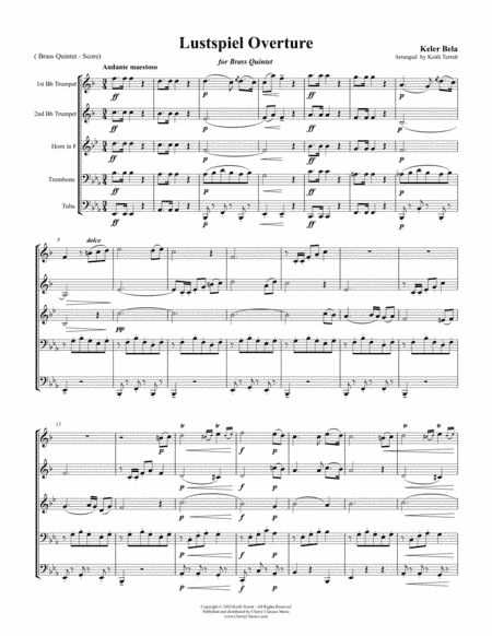 Lustspiel Overture for Brass Quintet (arr. Keith Terrett)