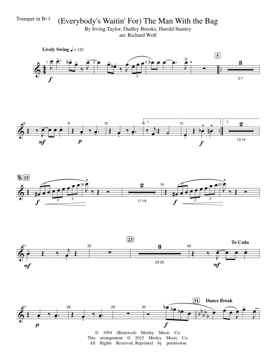 (everybody's Waitin' For) The Man With The Bag (arr. Richard Wolf)