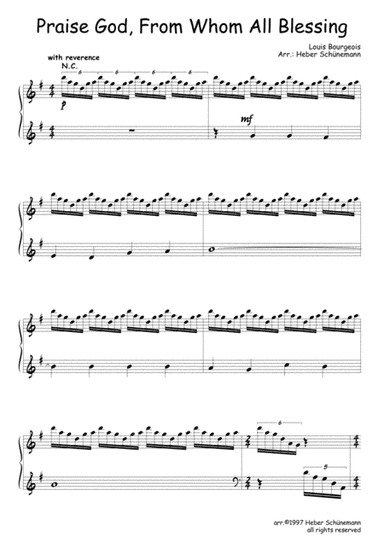 Praise God, From Whom All Blessing (arr. Heber Schunemann)