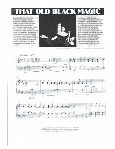 That Old Black Magic (arr. Robert Blond)