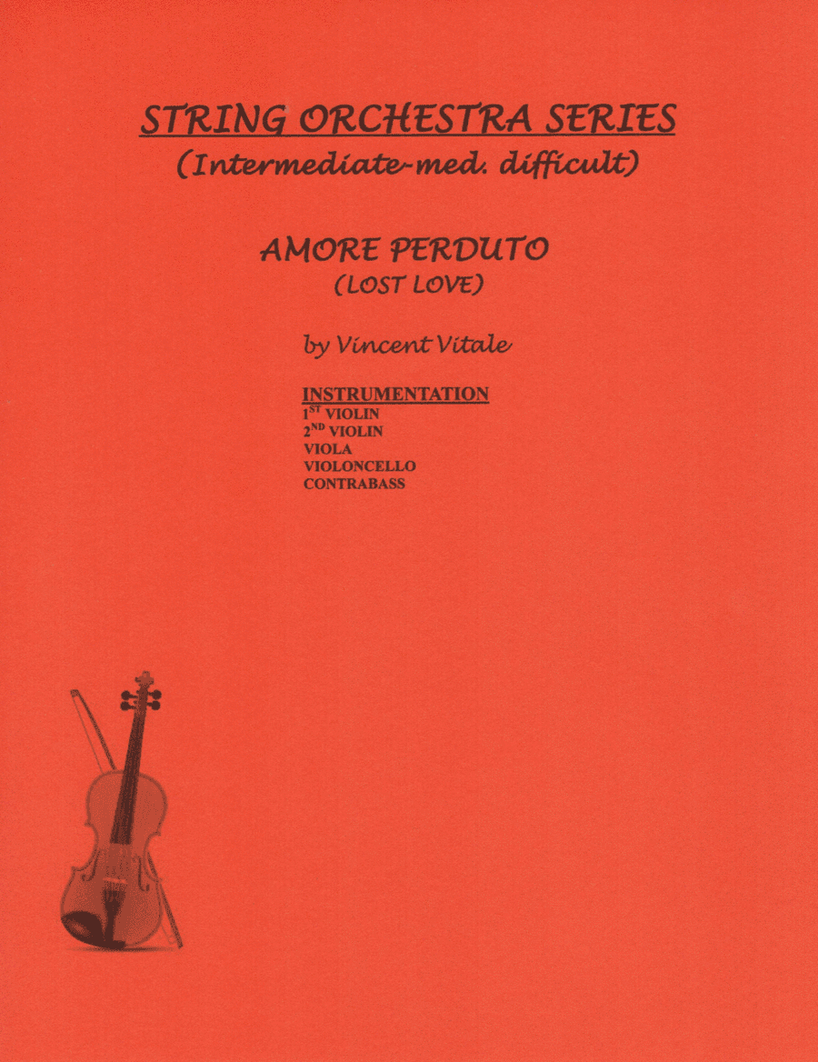 AMORE PERDUTO  (intermediate-med. difficult)