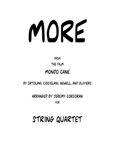 More (ti Guarderò Nel Cuore) (arr. Jeremy Corcoran)