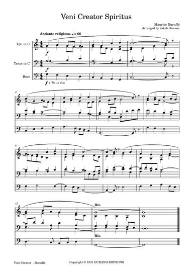 Prelude Adagio Et Choral Varie (arr. Jakob Gierens)