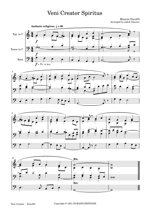 Prelude Adagio Et Choral Varie (arr. Jakob Gierens)