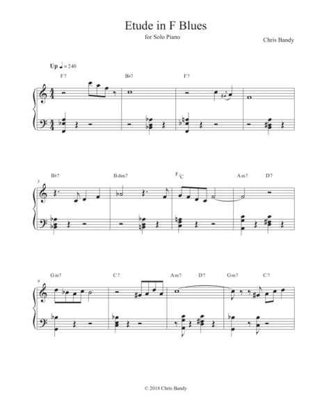 Etude in F Blues