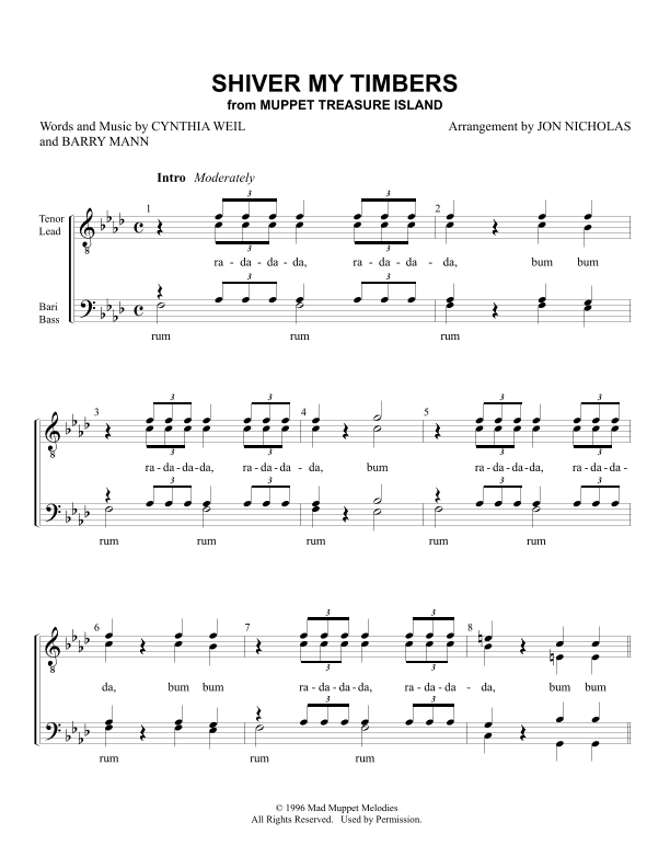 Shiver My Timbers (arr. Jon Nicholas)