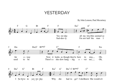 Yesterday (arr. Alex Nunes Rodrigues)