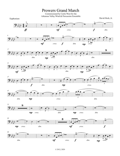 Prowers Grand March - Euphonium