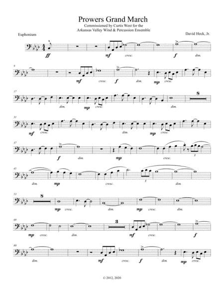 Prowers Grand March - Euphonium