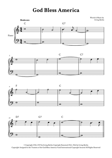 God Bless America ® (arr. Yuri Noronha)