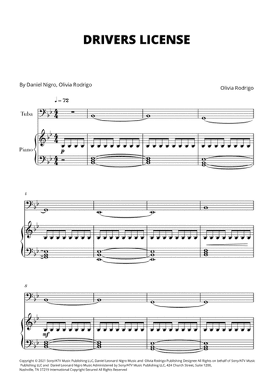 Drivers License (arr. Cadenza Editions)
