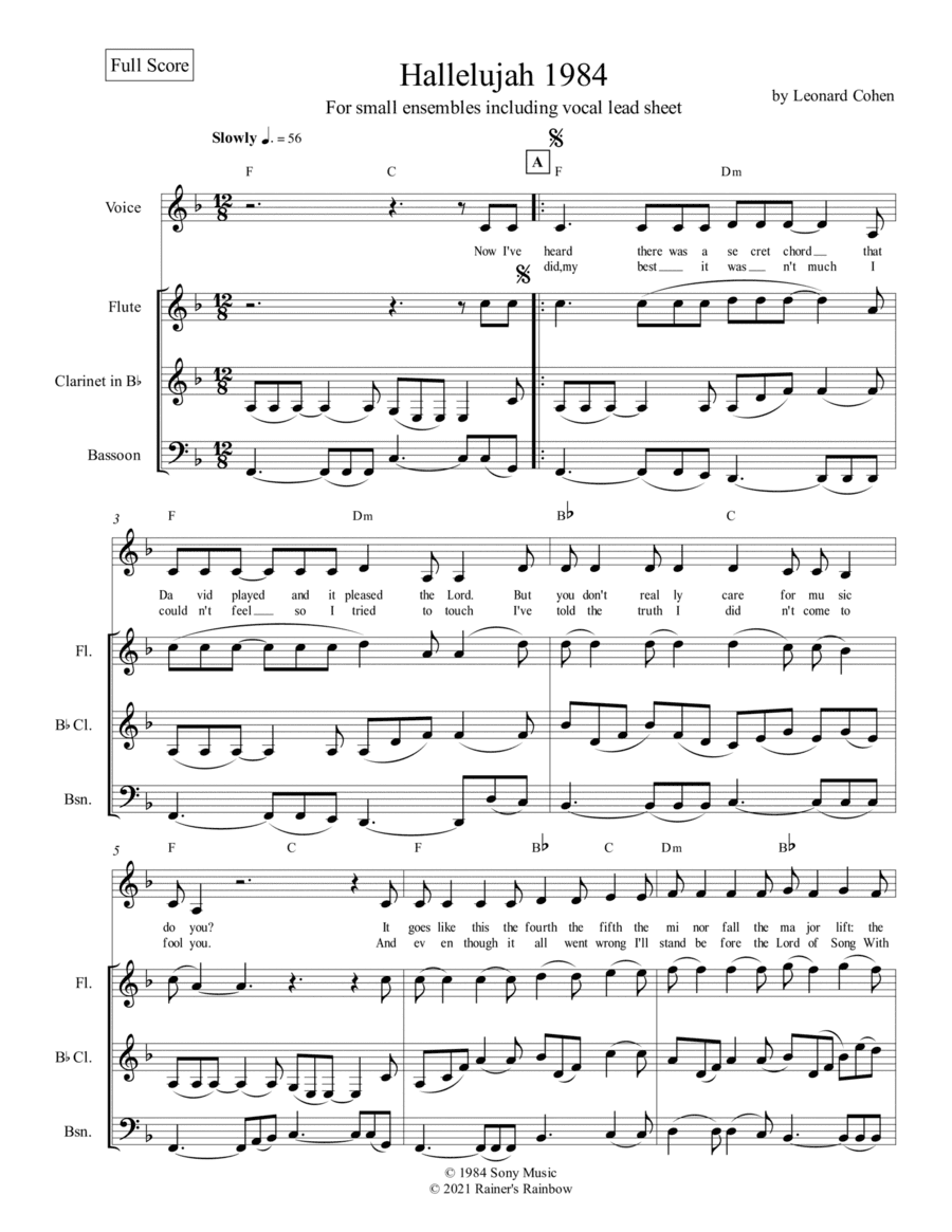 Hallelujah (arr. R G Roth)