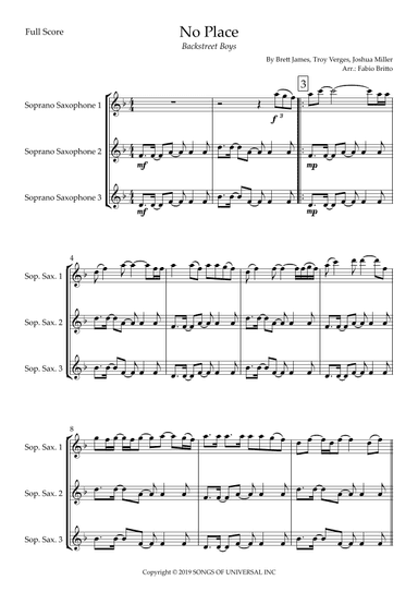 No Place (arr. Fabio Britto)