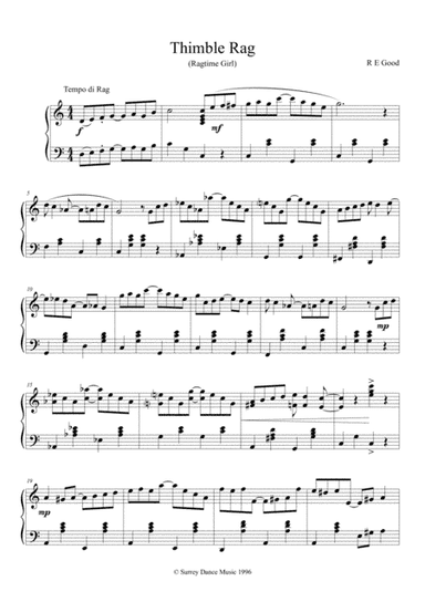 Thimble Rag (Ragtime Girl)