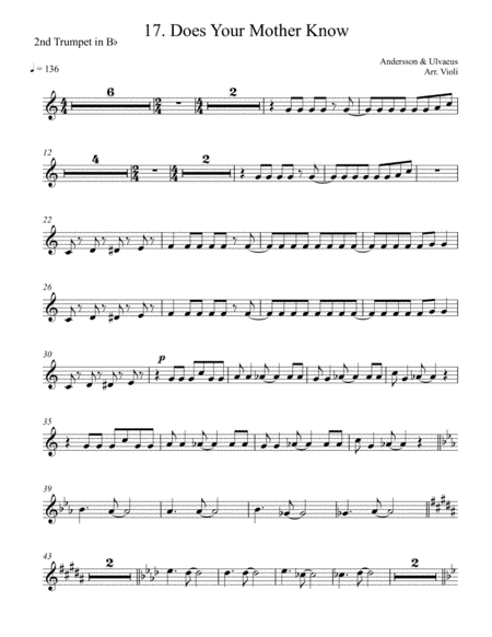 Does Your Mother Know (arr. Violi)