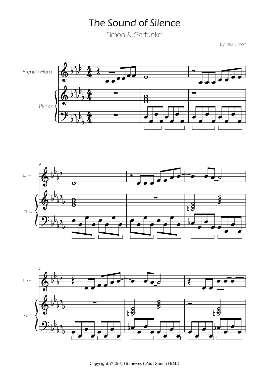 The Sound Of Silence (arr. Ygor Nunes)