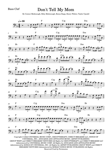 Don't Tell My Mom (arr. Fabio Eduardo de Oliveira)