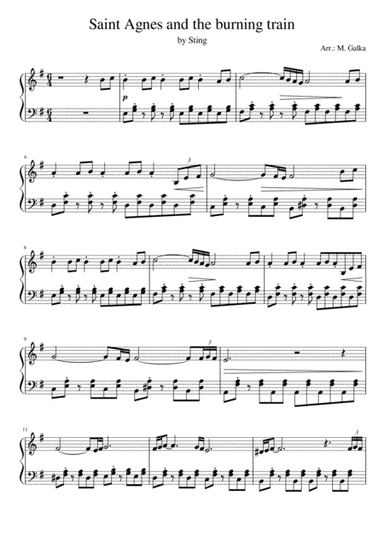 Saint Agnes And The Burning Train (arr. M. Galka)