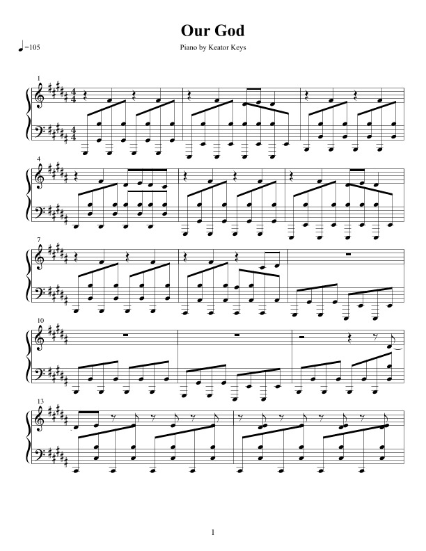 Our God (arr. Keator Keys)