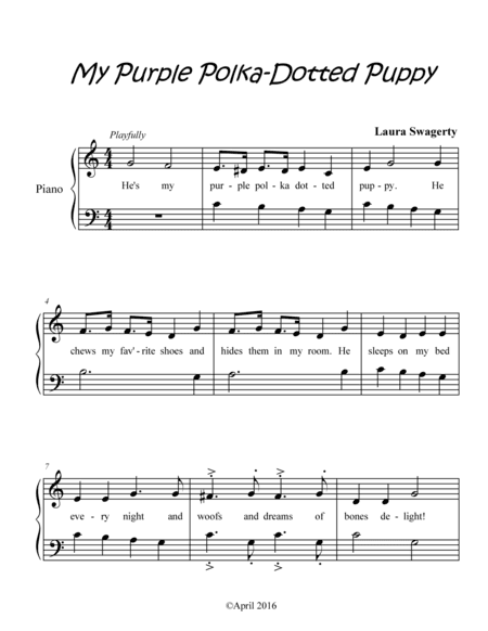 My Purple Polka-Dotted Puppy