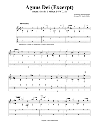 Agnus Dei (Excerpt), from Mass in B Minor (arr. Mark Phillips)
