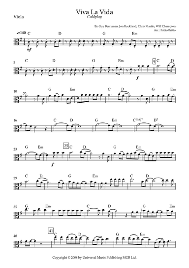 Viva La Vida (arr. Fabio Britto)