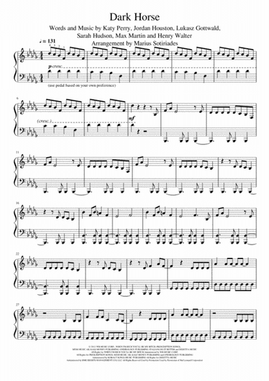 Dark Horse (arr. Marius Sotiriades)