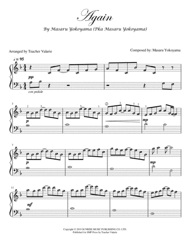 Again From Your Lie In April (arr. Teacher Valarie)