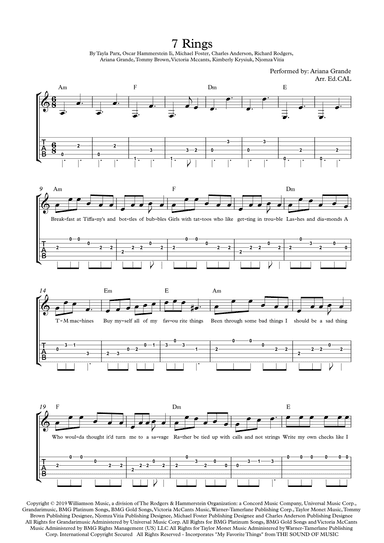 7 Rings (arr. Arr. Ed.CAL)