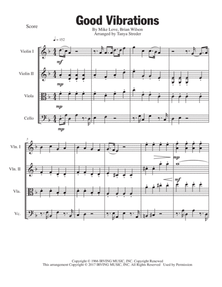 Good Vibrations (arr. Tanya P Streder)