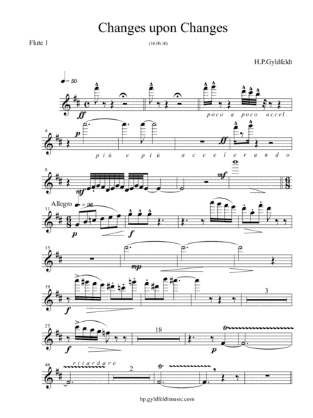 Changes Upon Changes  - 1st. Flute
