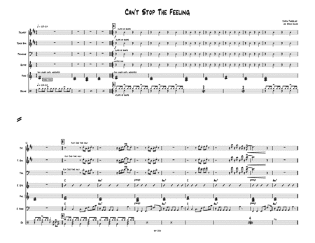 Can't Stop The Feeling  from TROLLS (arr. Steve Hoover)