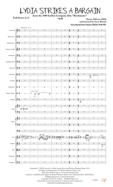 Lydia Strikes A Bargain (arr. Patrick Sheehan)