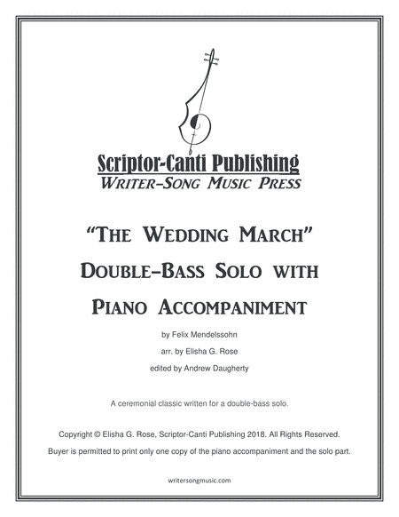 The Wedding March - Double-Bass Solo (arr. Elisha G. Rose)