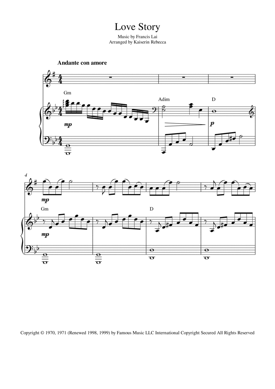 Love Story (arr. Kaiserin Rebecca)