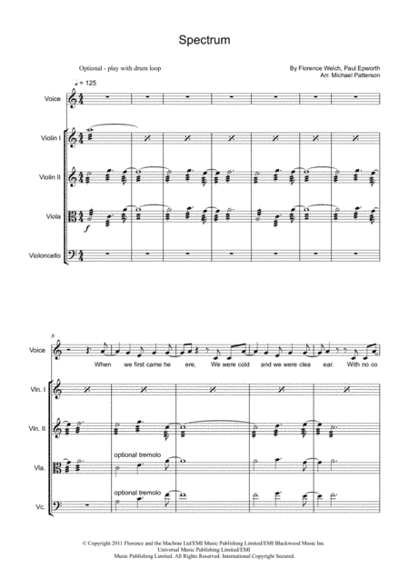Spectrum (arr. Michael Patterson)