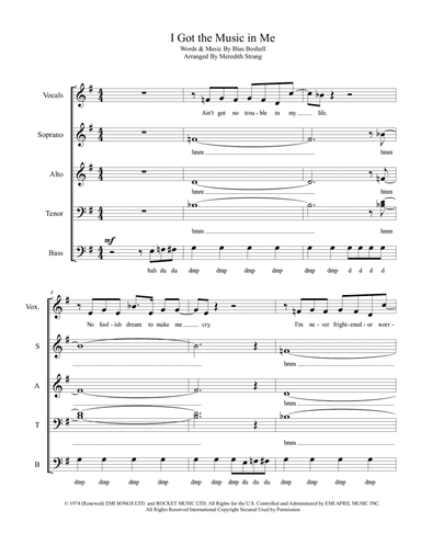 I've Got The Music In Me (arr. Meredith Strang)