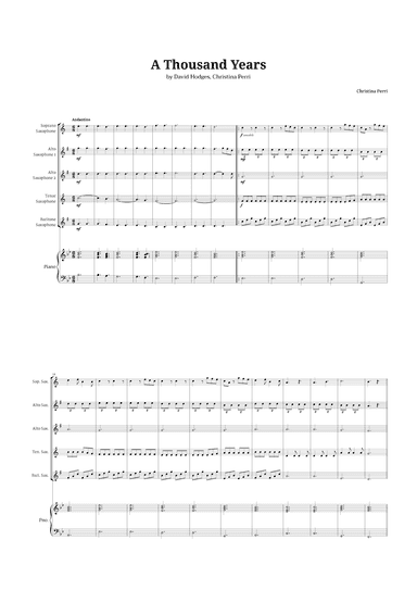 A Thousand Years (arr. Langanho)