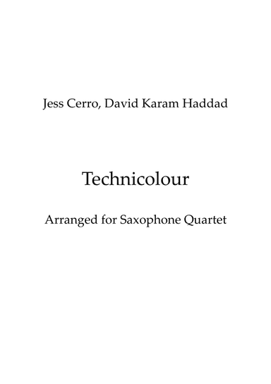 Technicolour (arr. Tim Yarham)