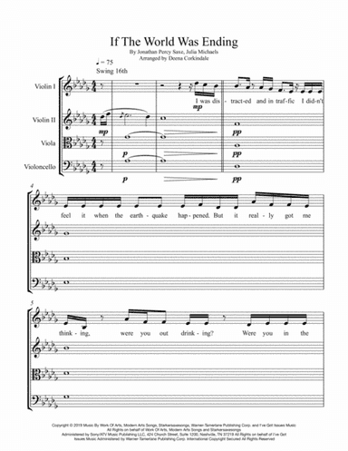 If The World Was Ending (arr. Deena Corkindale)