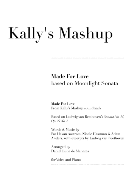 Made For Love (arr. Daniel Luna de Menezes)