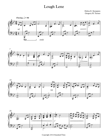 Lough Lene for Intermediate Solo Piano