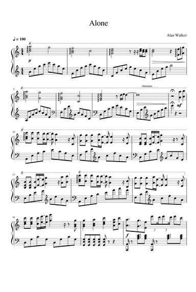 Alone (arr. Alan Walker)