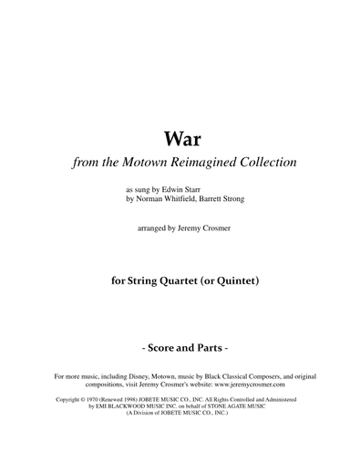 War (arr. Jeremy Crosmer)