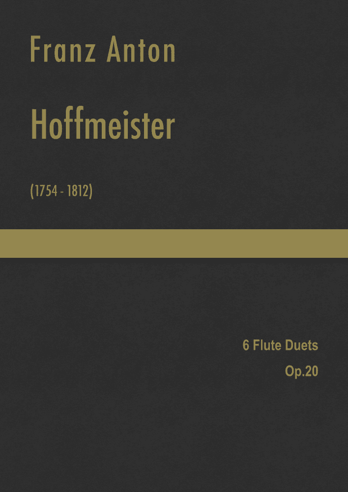 Hoffmeister - 6 Flute Duets, Op.20 (arr. J.G. Cucó Barber)