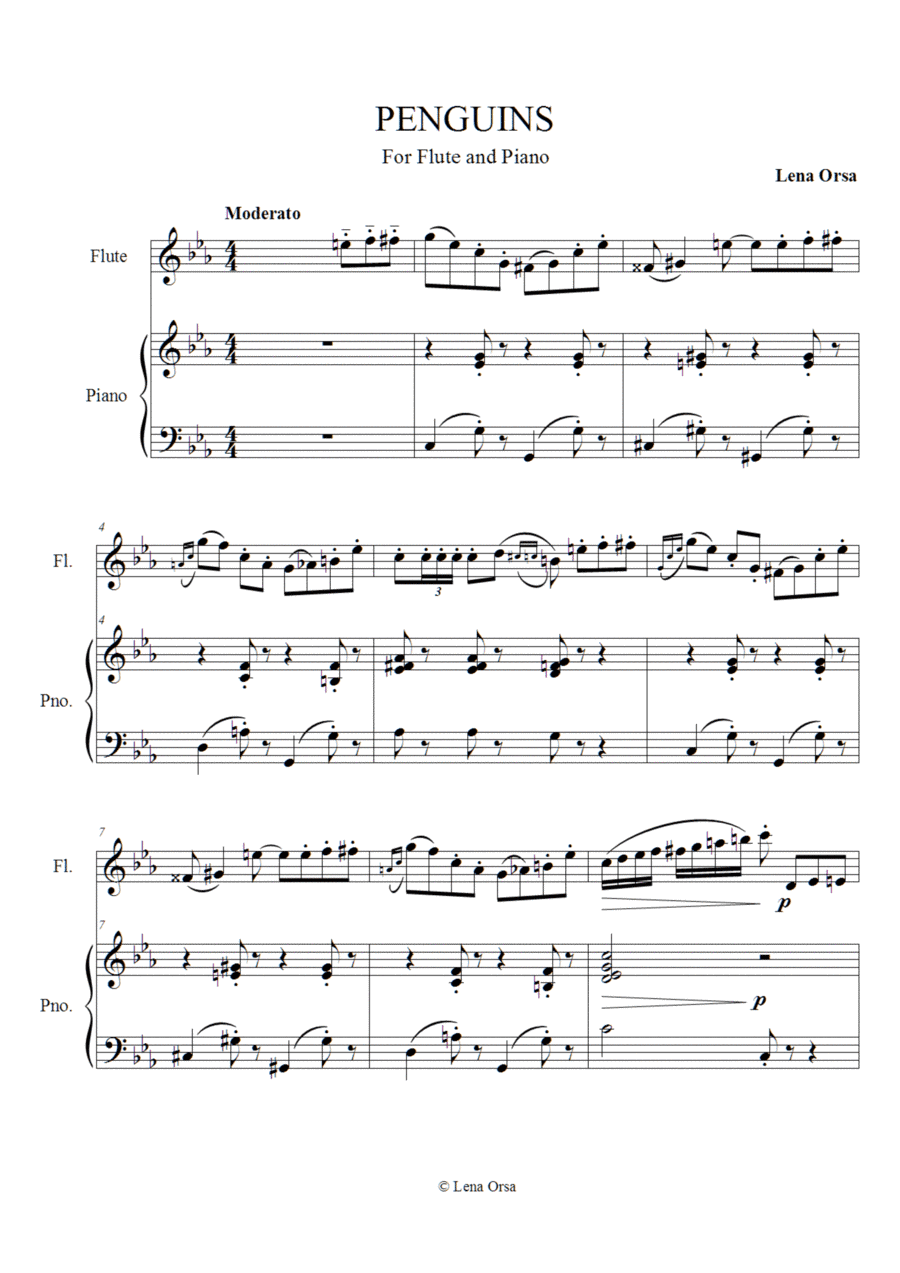 Penguins for Flute and Piano